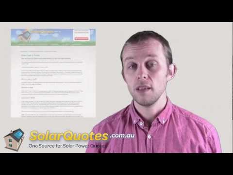 What Is A Solar Feed-in Tariff?